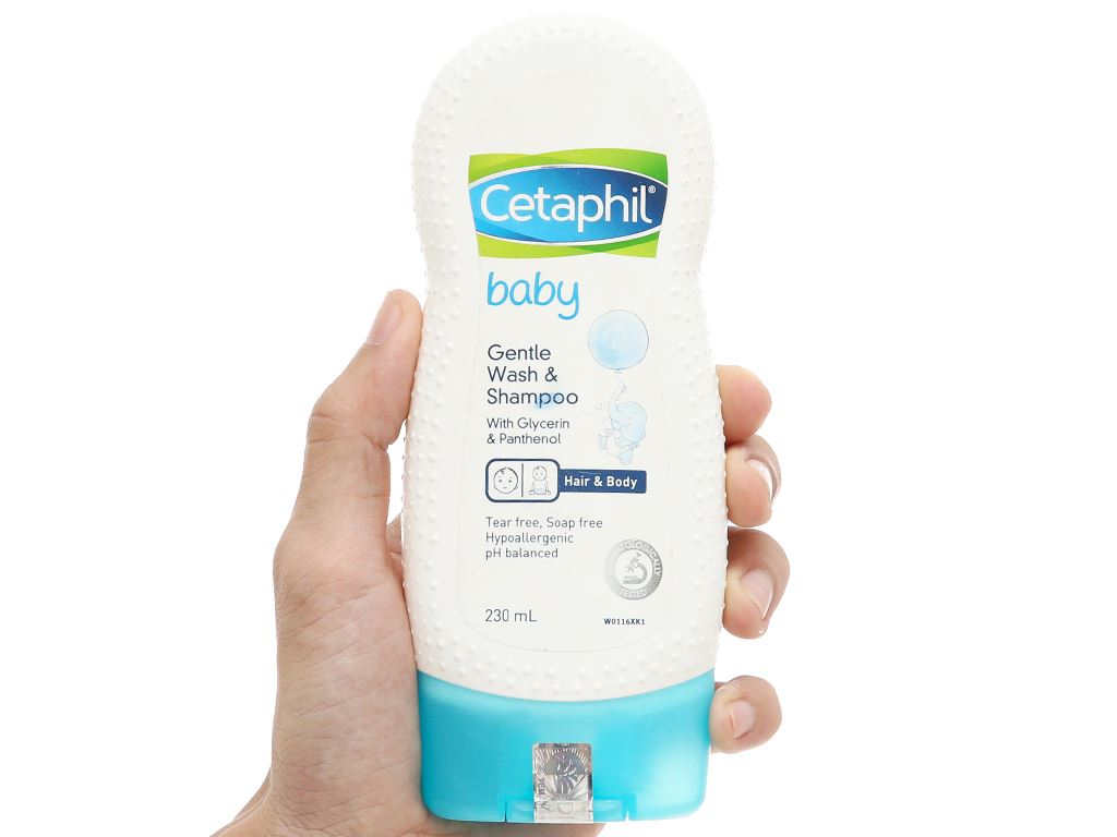 Sữa tắm gội Cetaphil Baby kháng khuẩn, cấp ẩm cho bé