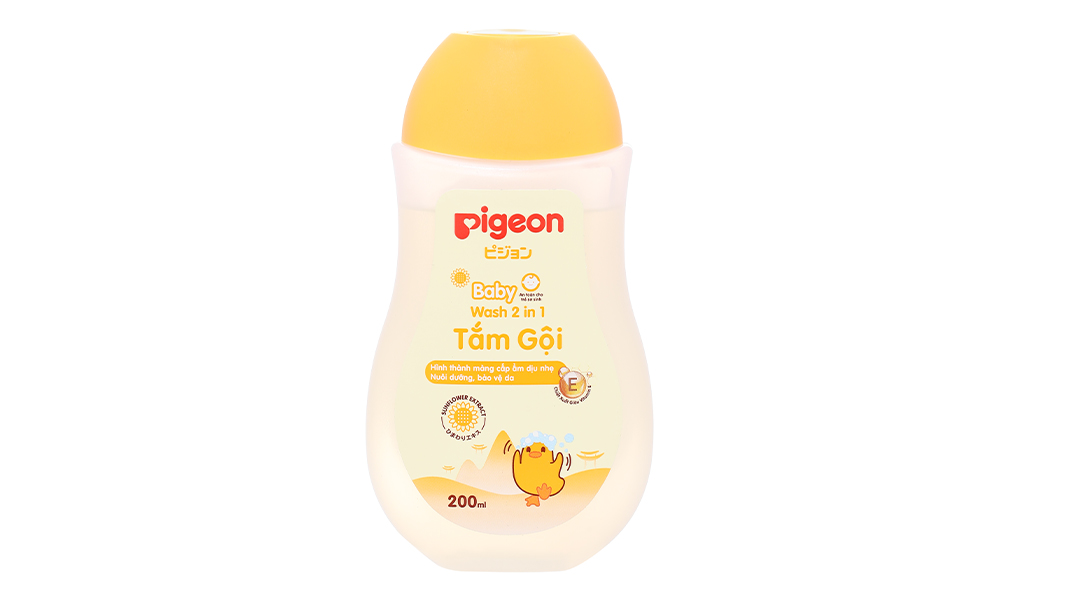 Tắm gội toàn thân Pigeon Hoa Hướng Dương cấp ẩm cho da bé chai 700ml - 20