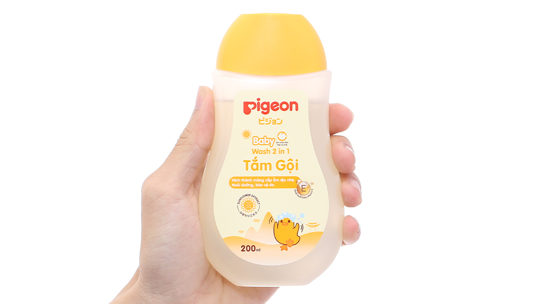 Tắm gội toàn thân Pigeon Hoa Hướng Dương cấp ẩm cho da bé chai 700ml - 23