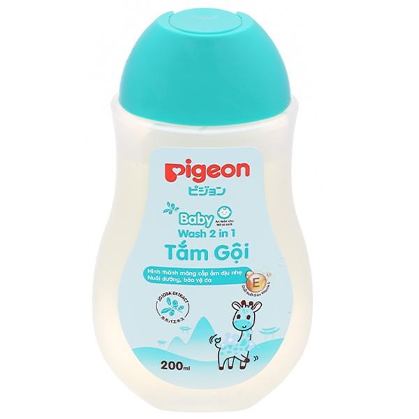 Tắm gội toàn thân Pigeon Chiết Xuất Jojoba cấp ẩm cho bé chai 200ml
