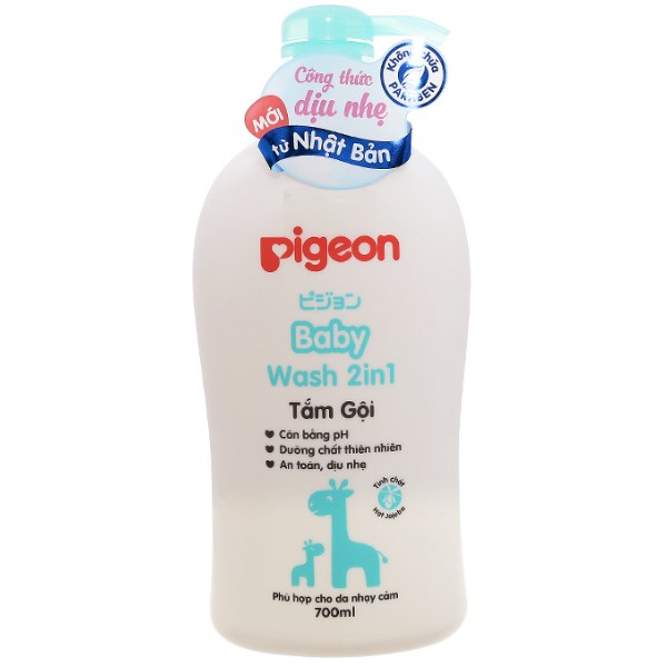 Tắm gội Pigeon chiết xuất Jojoba chai 700ml
