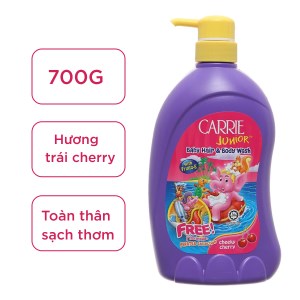 Tắm gội toàn thân cho bé Carrie Junior hương cherry 700g