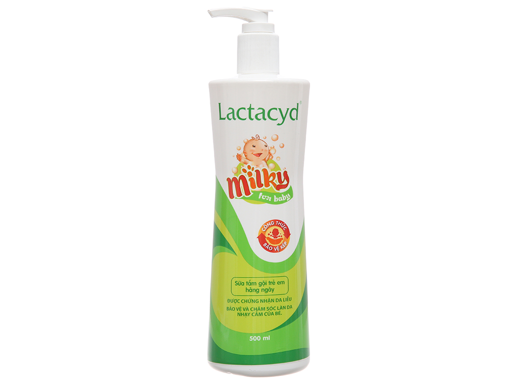 Bọt tắm gội cho bé Lactacyd 500ml