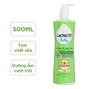 Tắm gội cho bé Lactacyd Baby Extra Milk 500ml