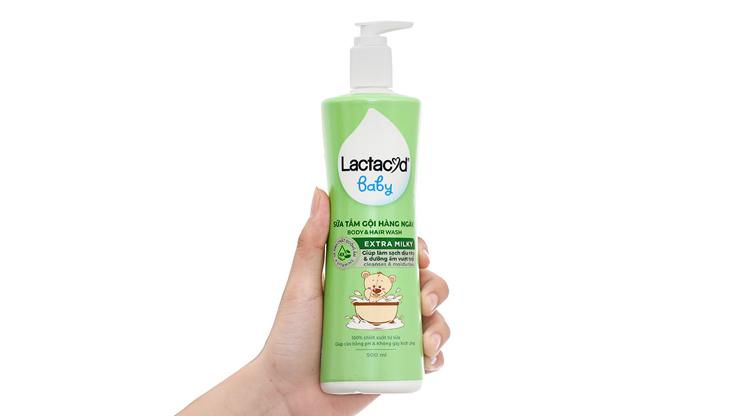 Sữa tắm gội Lactacyd Baby Extra Milky chăm sóc da và tóc cho bé chai 250ml - 29