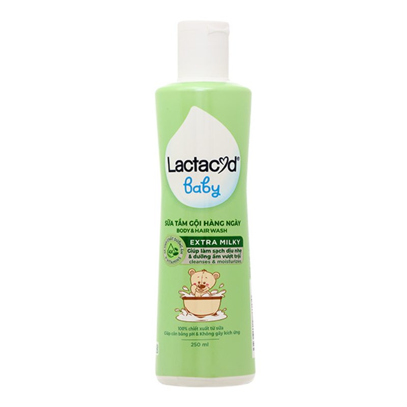 Sữa tắm & gội 2in1 cho bé Lactacyd Extra Milky
