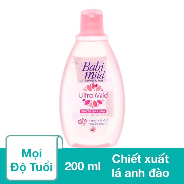 Sữa tắm gội cho bé Babi Mild Pure Natural 400 ml an toàn, dịu nhẹ - AVAKids.com