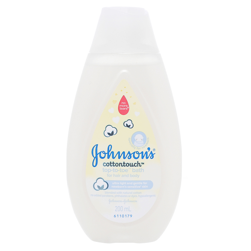 Tắm gội toàn thân cho bé JJohnson's Baby Cottontouch mềm mại như bông chai 500ml - 9