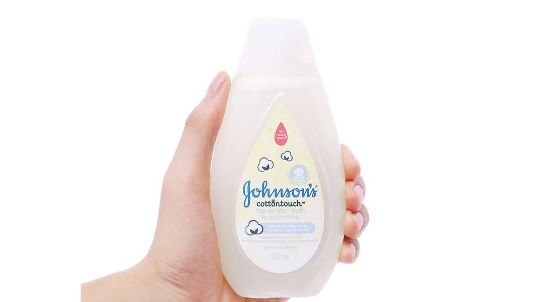 Tắm gội toàn thân cho bé Johnson's Conttontouch mềm mại như bông 200ml
