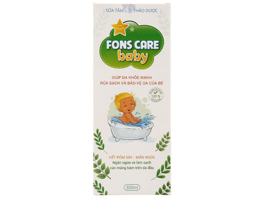 Sữa tắm gội Fons Care Baby thảo dược 300ml 1
