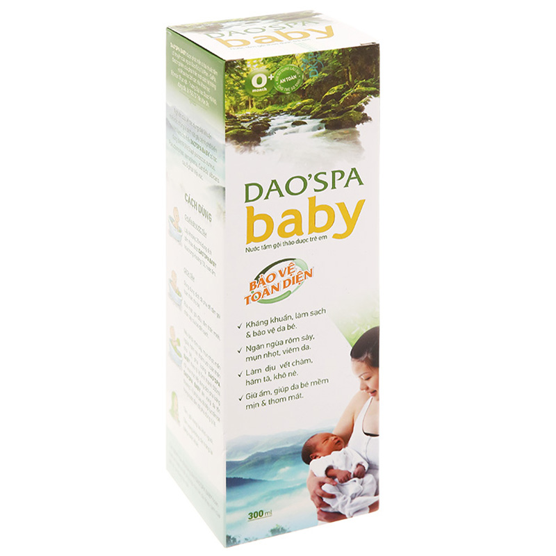 Nước tắm & gội 2in1 cho bé DK Pharma Dao'Spa Baby chiết xuất thảo dược 150 ml (mọi độ tuổi) 10