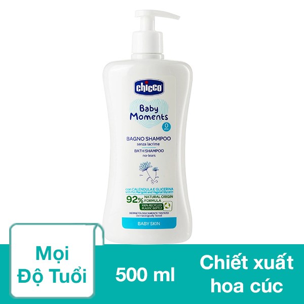 Sữa Tắm & Gội 2In1 Cho Bé Chicco Chiết Xuất Hoa Cúc 500 Ml (Mọi Độ Tuổi)