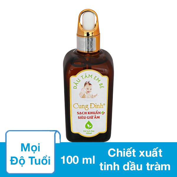 Dầu Tắm Cho Bé Cung Đình Chiết Xuất Tinh Dầu Tràm 100 Ml (Mọi Độ Tuổi)