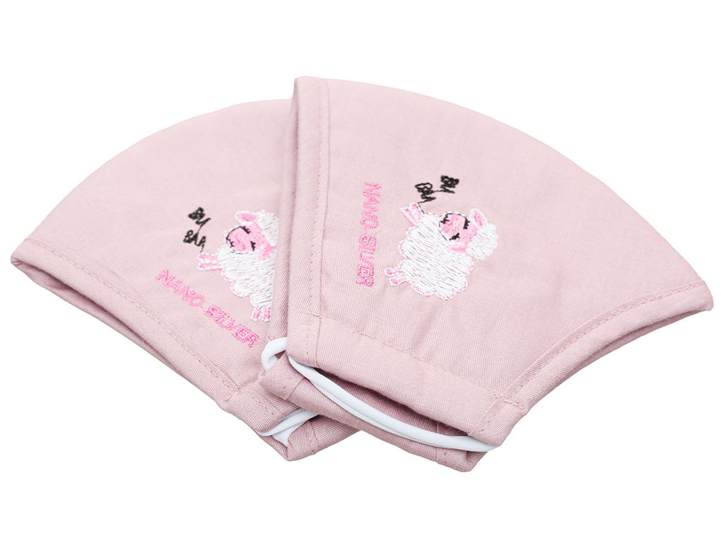 Khẩu trang vải Hanvico Nano kids chống khuẩn - giao màu ngẫu nhiên 5