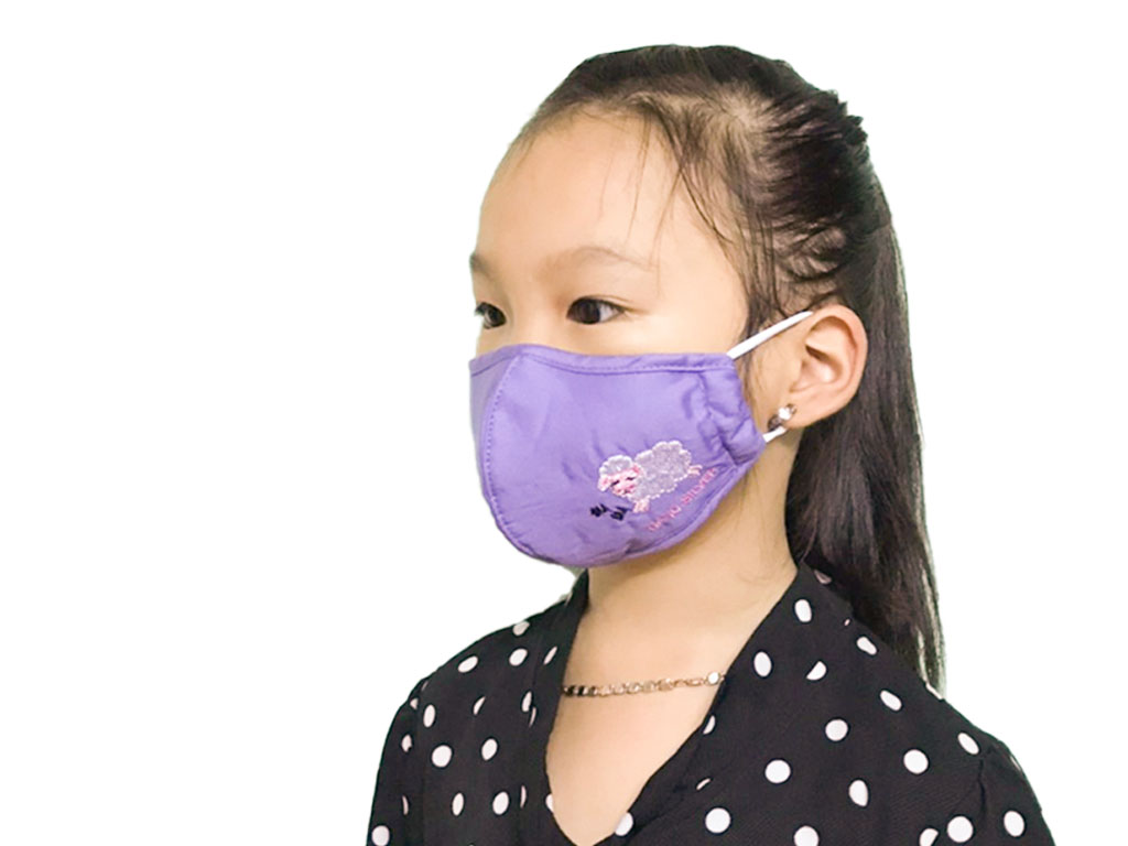 Khẩu trang vải Hanvico Nano kids chống khuẩn - giao màu ngẫu nhiên 8