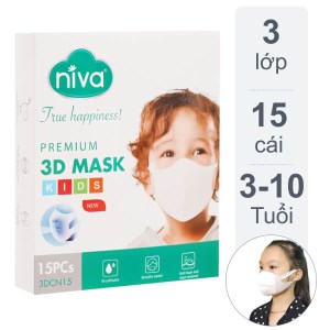Khẩu trang trẻ em Niva 3D Mask - giao màu ngẫu nhiên