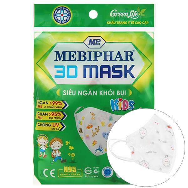 What are the different types of 4D medical masks for children?