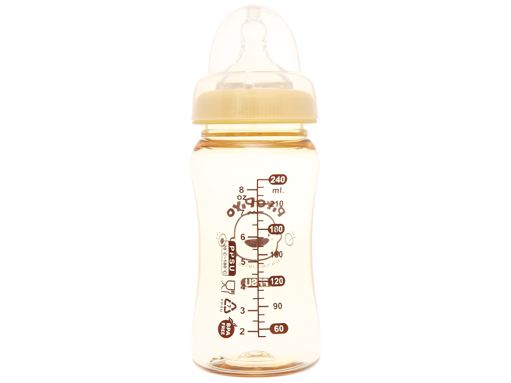 Bình sữa PPSU PIYOPIYO chống đầy hơi cổ rộng PY830505 240 ml 4