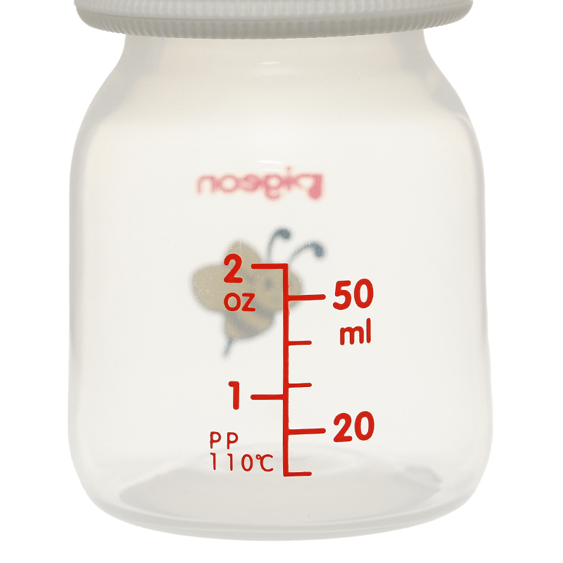 Bình sữa nhựa PP Pigeon cổ hẹp 50 ml - Hình bọ rùa (mọi độ tuổi) 13