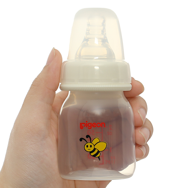 Bình sữa nhựa PP Pigeon cổ hẹp 50 ml - Hình bọ rùa (mọi độ tuổi) 17