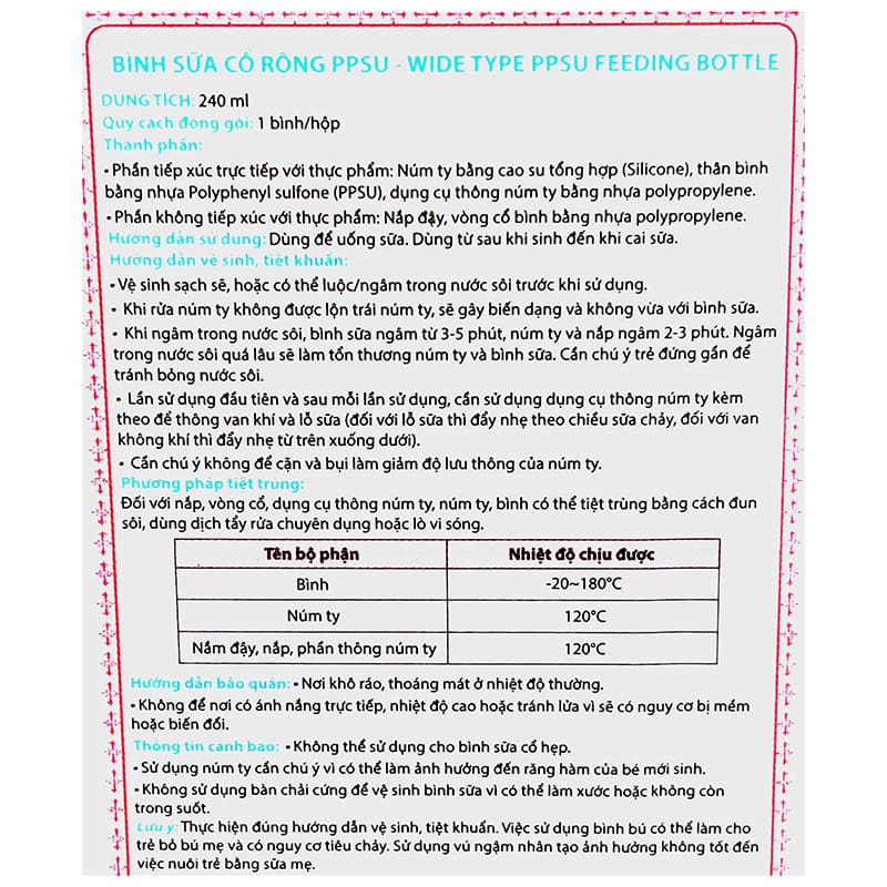 Bình sữa nhựa PPSU Chuchu Baby cổ rộng 160 ml (mọi độ tuổi) 9