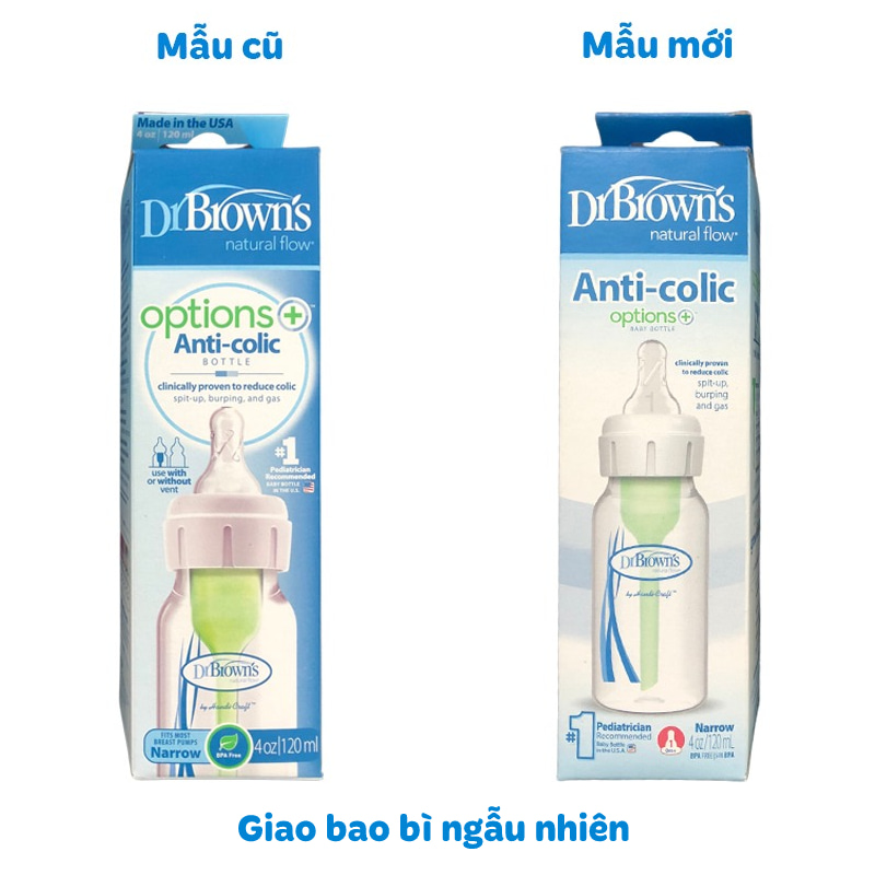 Bình sữa nhựa PP Dr.Brown's cổ hẹp 250 ml (mọi độ tuổi) - Giao ngẫu nhiên 11
