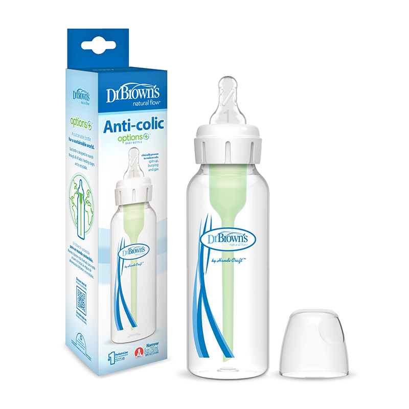 Bình sữa nhựa PP Dr.Brown's cổ hẹp 250 ml (mọi độ tuổi) - Giao ngẫu nhiên 7