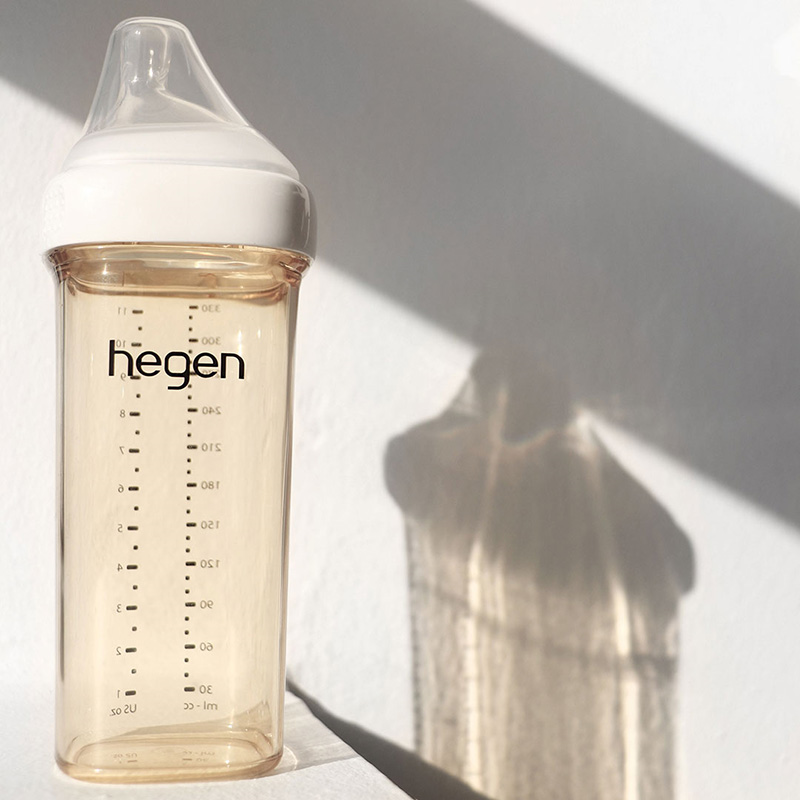 Bình sữa nhựa PPSU Hegen cổ rộng 330 ml (từ 6 tháng)