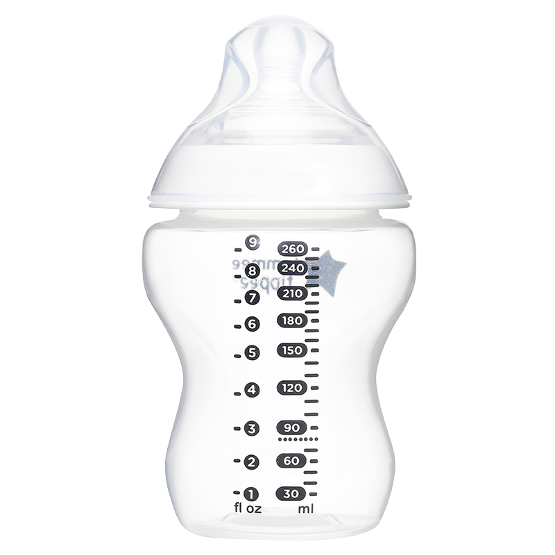 Bình sữa nhựa PP Tommee Tippee Natural Start 423905 cổ rộng 260 ml (3 - 6 tháng)