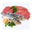 Thịt, cá, hải sản