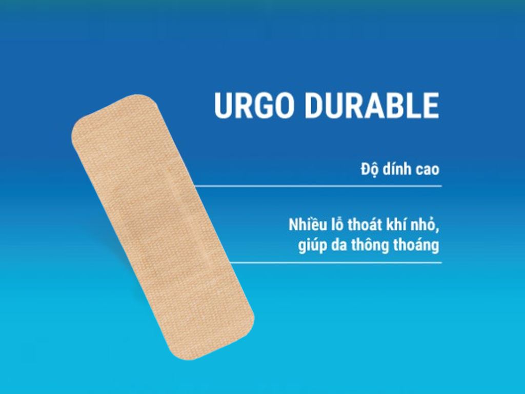 Băng cá nhân Urgo Durable màu da 102 miếng 2
