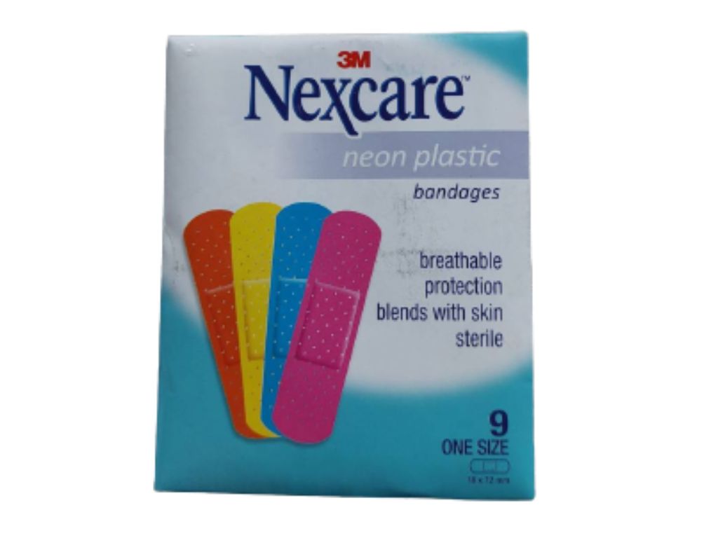 9 miếng băng cá nhân 3M Nexcare Neon Plastic 1