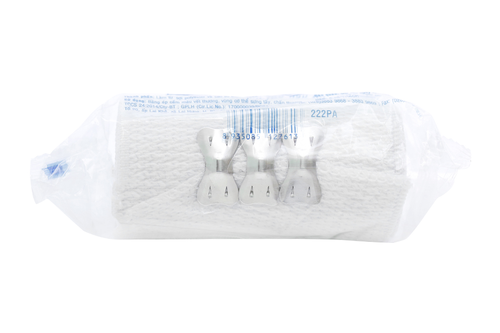 Băng thun y tế 3 móc Bảo Thạch (0.1m x 3m)