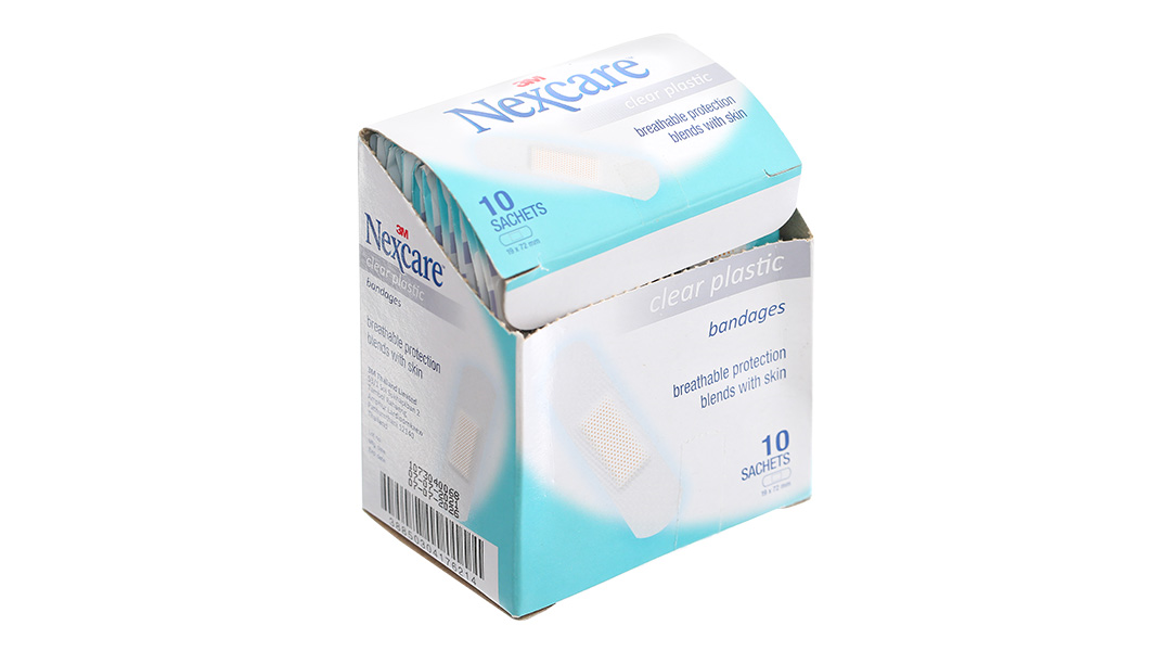 Băng cá nhân Nexcare trong suốt (19mm x 72mm)