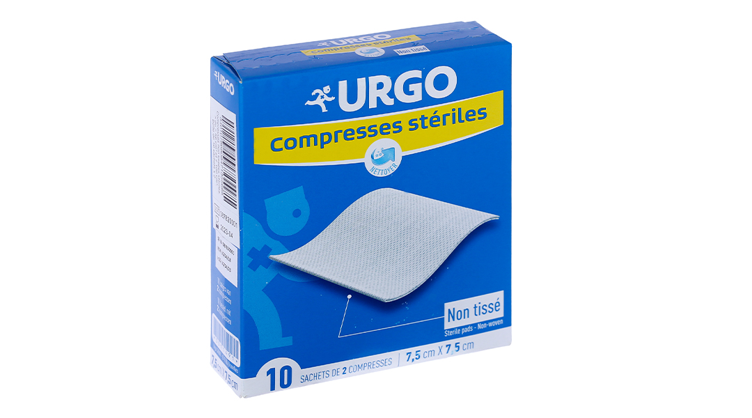  Urgo Compresses Stériles Non Tissé 10 x 10cm 10