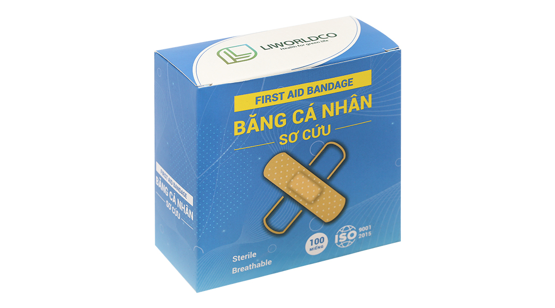Băng cá nhân sơ cứu Liworldco (72 x 19mm)