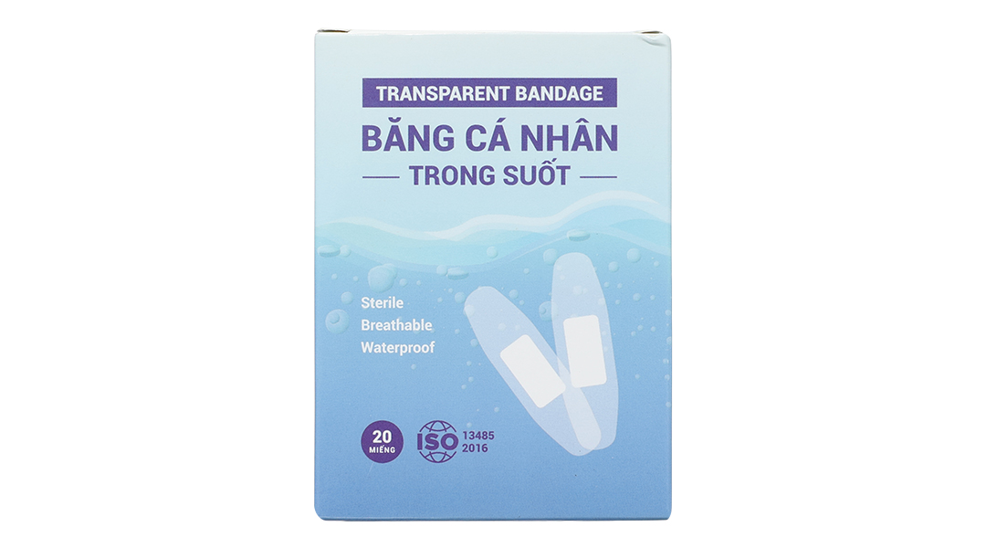 Băng cá nhân trong suốt Liworldco (72 x 19mm)
