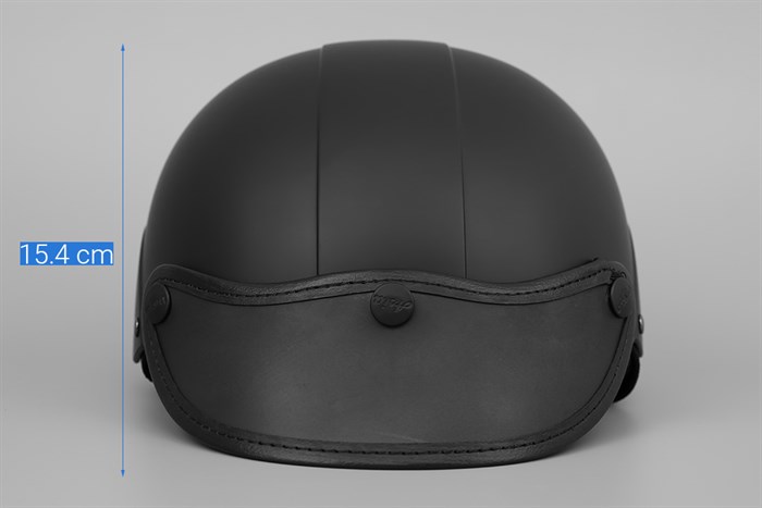 Mũ 1/2 size M Asia MT-128 đen Màu Đen