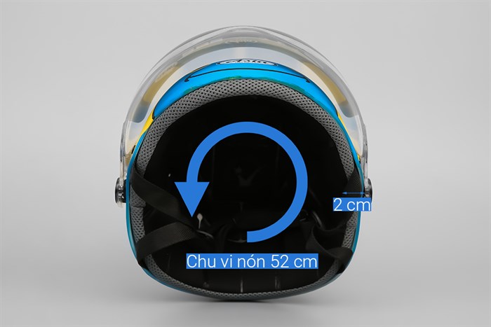 Mũ trẻ em 1/2 size S Asia MT-103KS xanh da trời Màu Xanh da trời