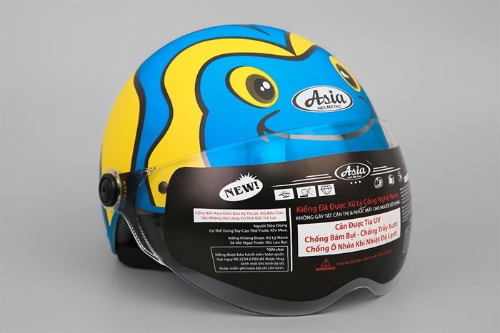 Mũ trẻ em 1/2 size S Asia MT-103KS xanh da trời Màu Xanh da trời