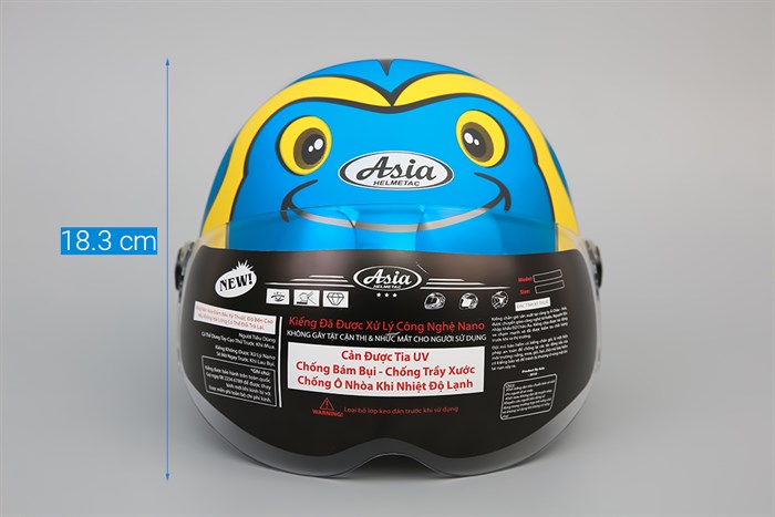 Mũ trẻ em 1/2 size S Asia MT-103KS xanh da trời Màu Xanh da trời