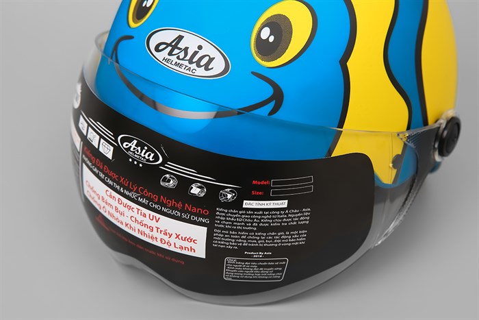 Mũ trẻ em 1/2 size S Asia MT-103KS xanh da trời Màu Xanh da trời