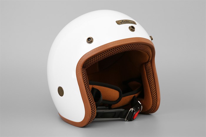 Mũ 3/4 size L Asia MT-124 trắng Màu Trắng