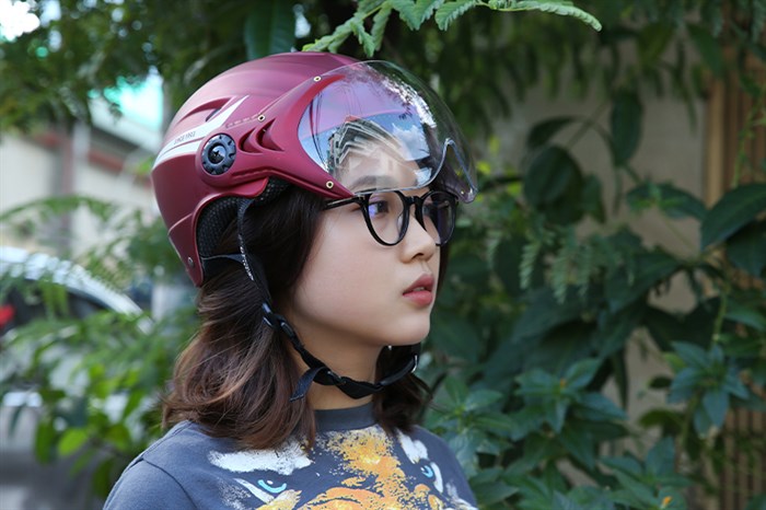 Mũ 1/2 Chita CT14N(K) đỏ Màu Đỏ