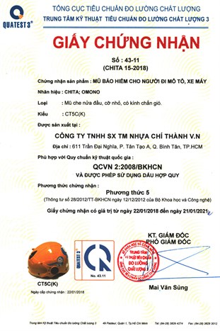 Mũ trẻ em 1/2 Chita CT5C(K) trắng đỏ Màu Trắng - Đỏ