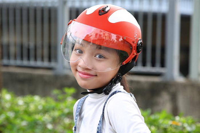 Mũ trẻ em 1/2 Chita CT5C(K) trắng đỏ Màu Trắng - Đỏ