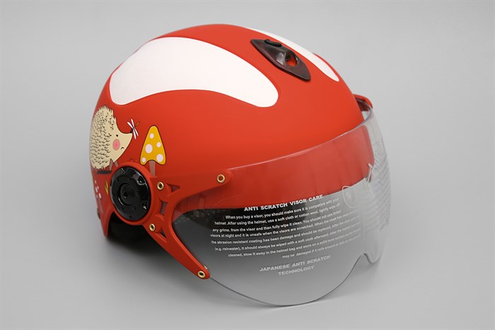 Mũ trẻ em 1/2 Chita CT5C(K) trắng đỏ Màu Trắng - Đỏ