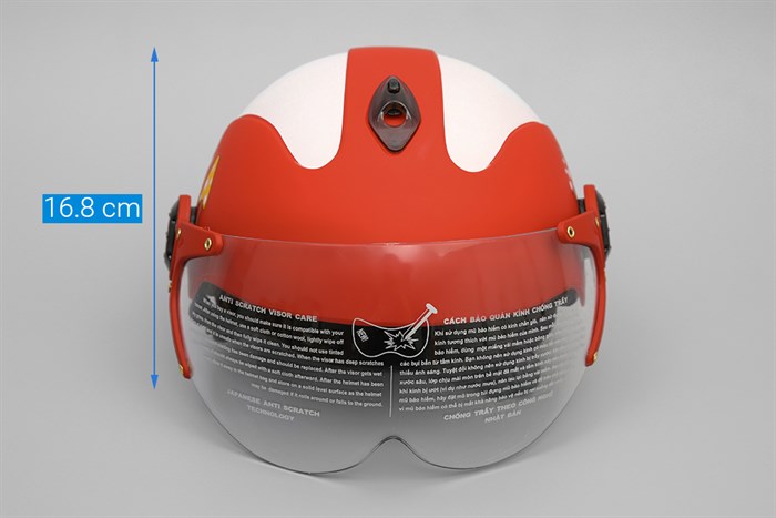 Mũ trẻ em 1/2 Chita CT5C(K) trắng đỏ Màu Trắng - Đỏ