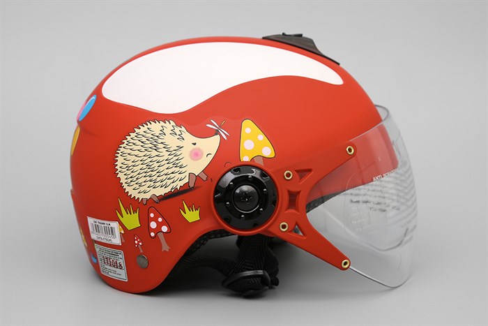 Mũ trẻ em 1/2 Chita CT5C(K) trắng đỏ Màu Trắng - Đỏ