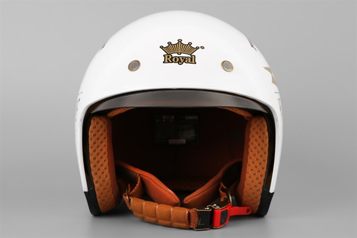 Mũ bảo hiểm 3/4 có kính size XL Royal M139 Trắng Màu Trắng